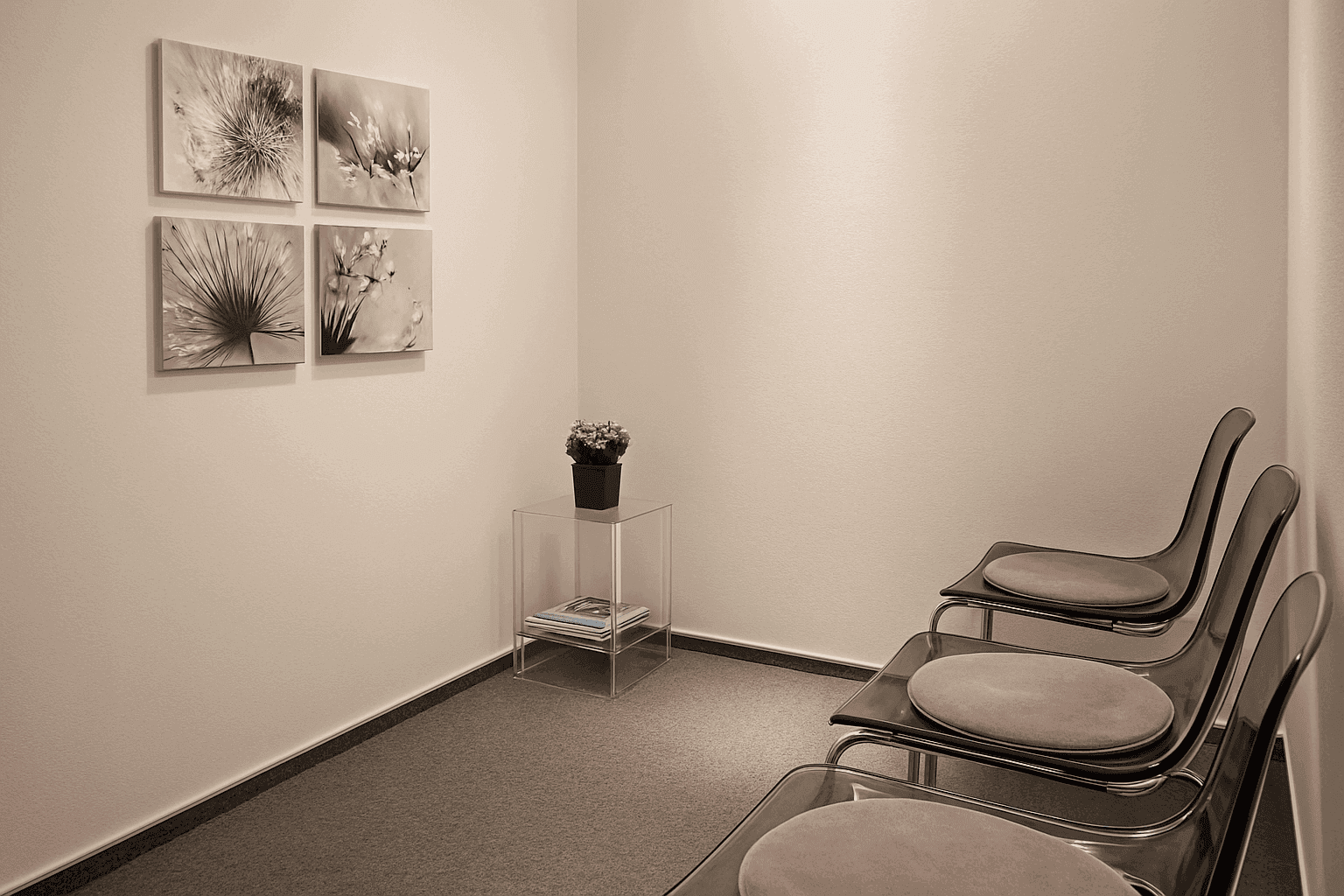 Wartezimmer der Praxis